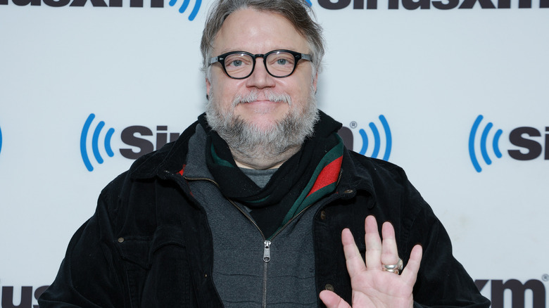 Guillermo del Toro waving