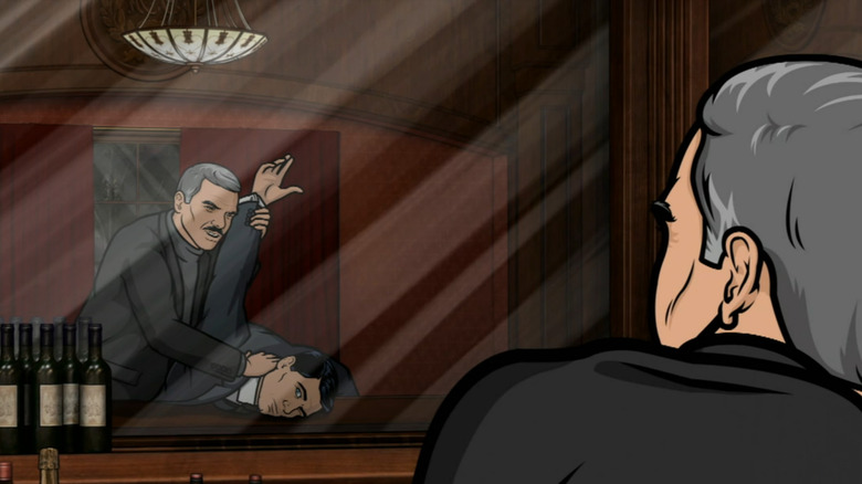 Burt Reynolds disarms Archer