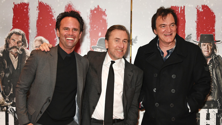 Walton Goggins, Tim Roth, Quentin Tarantino smiling