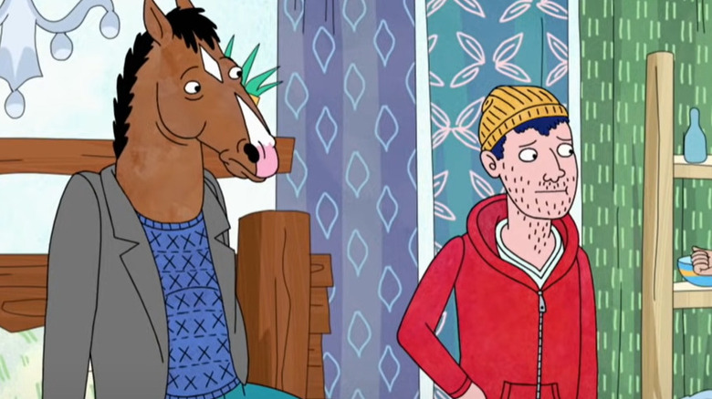 Bojack and Todd looking right