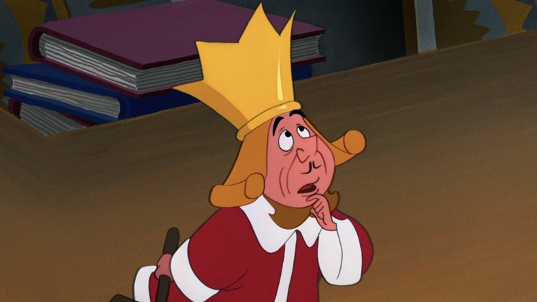 The King of Hearts during Alice's trial