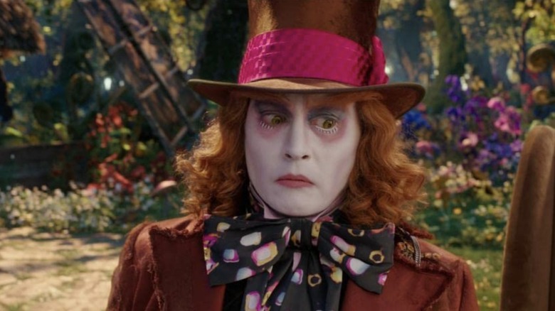 The Mad Hatter looking confused