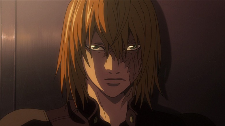 Mello standing in the shadows