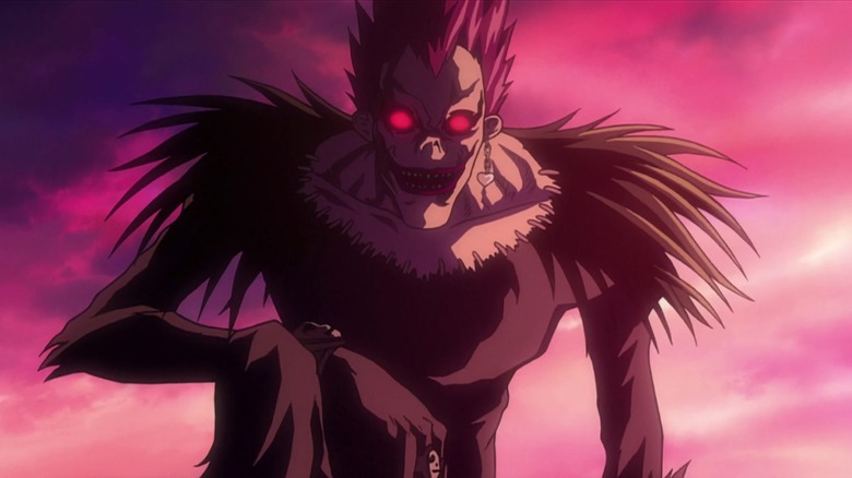 Ryuk leering at sunset