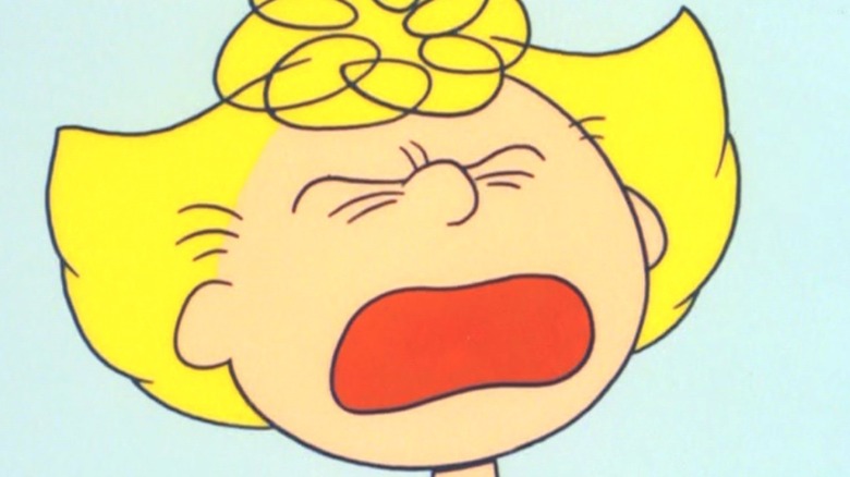 Sally Brown yelling