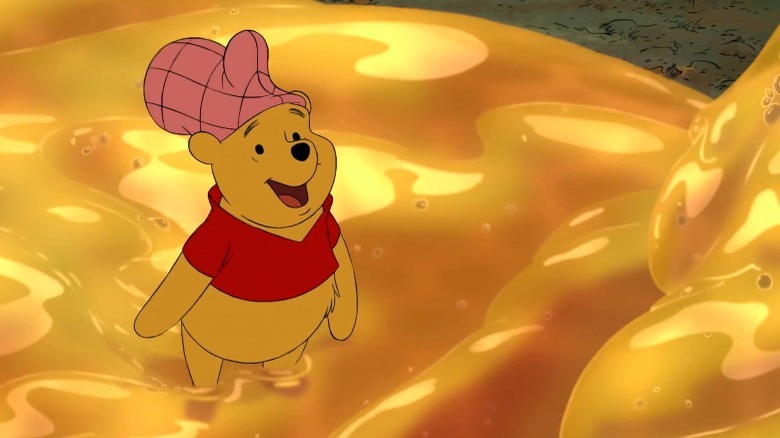 Pooh thrilled in honey