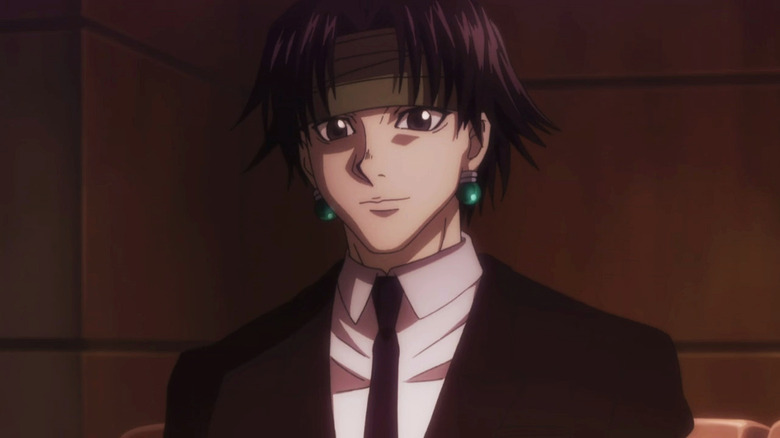 Chrollo smirks