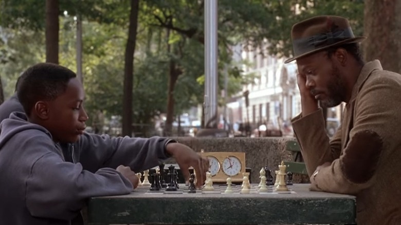 Samuel L. Jackson plays chess