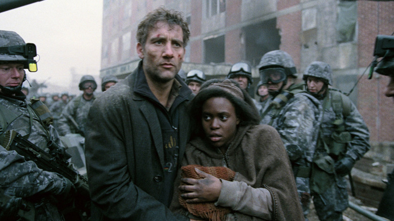 Clive Owen and Clare-Hope Ashity in Children of Men