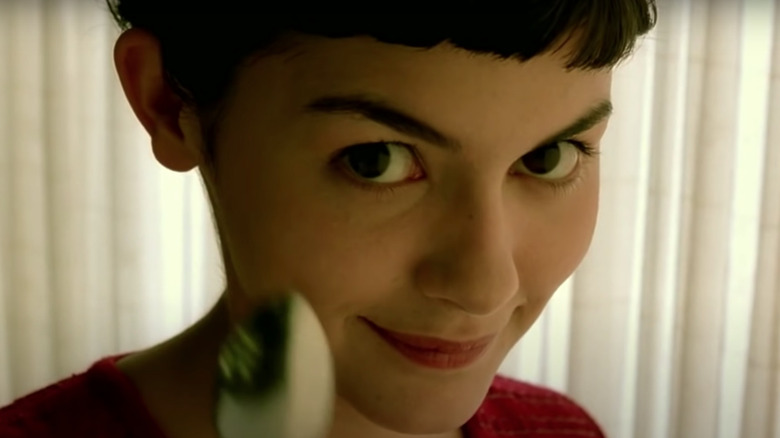 Audrey Tautou with spoon