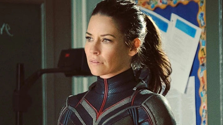 Evangeline Lilly in uniform