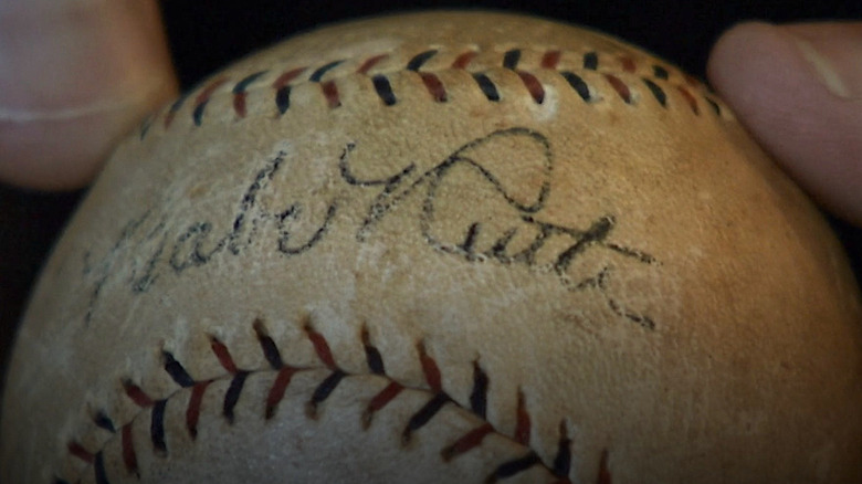 Babe Ruth autographed baseball