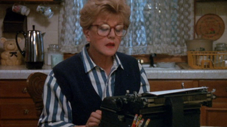 Jessica Fletcher at her typewriter