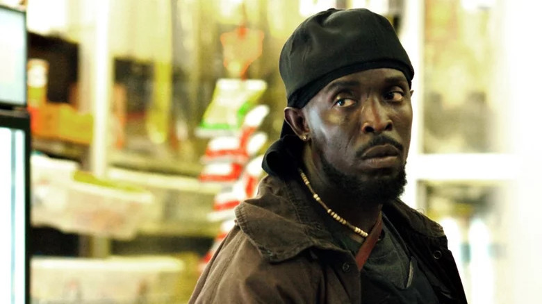 Omar Little looking tense