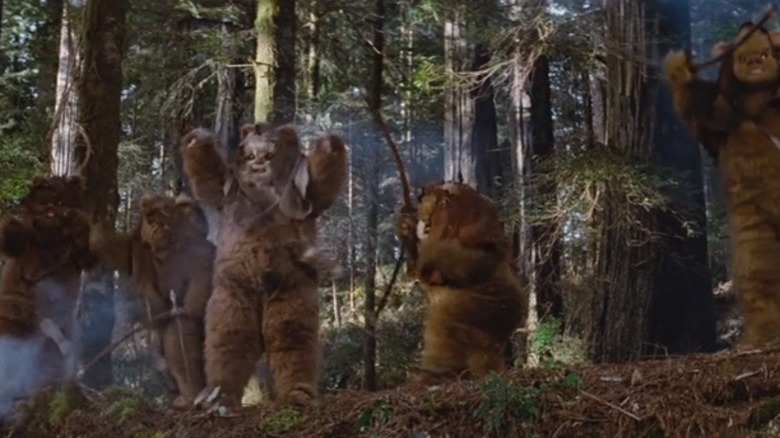 Ewoks celebrating