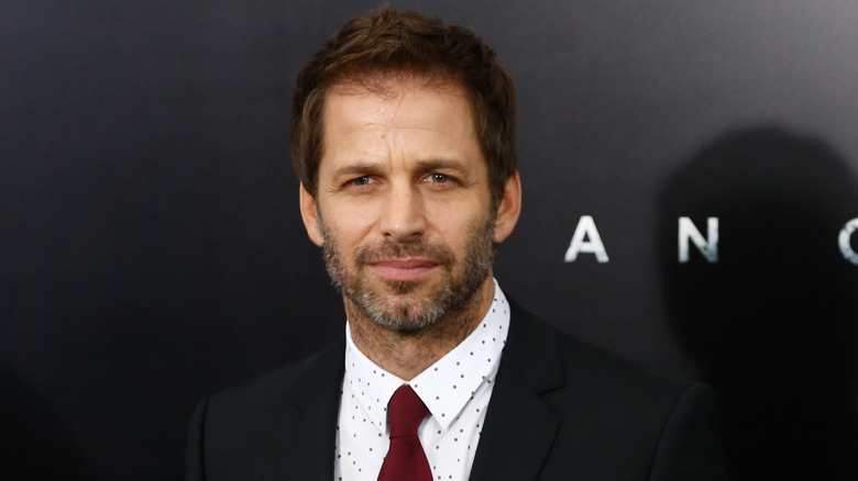 Zack Snyder with red tie