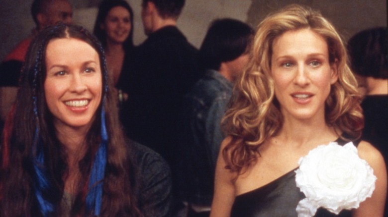 Sarah Jessica Parker and Alanis Morisette in Sex and the City