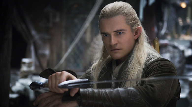 Legolas wields weapon