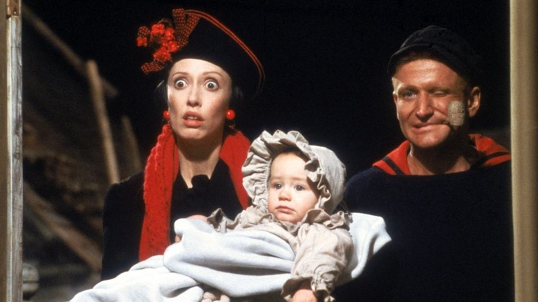 Robin Williams and Shelley Duvall in Popeye