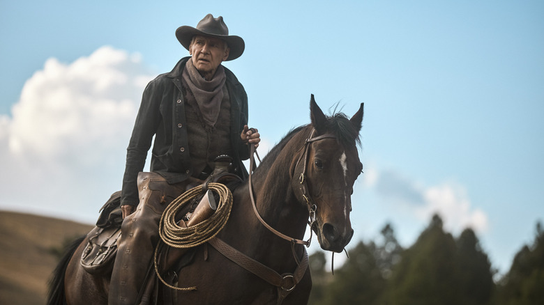 Harrison Ford on a horse