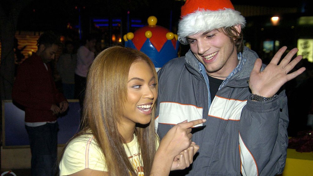 Ashton Kutcher, original host of Punk'd, with Beyonce in 2003