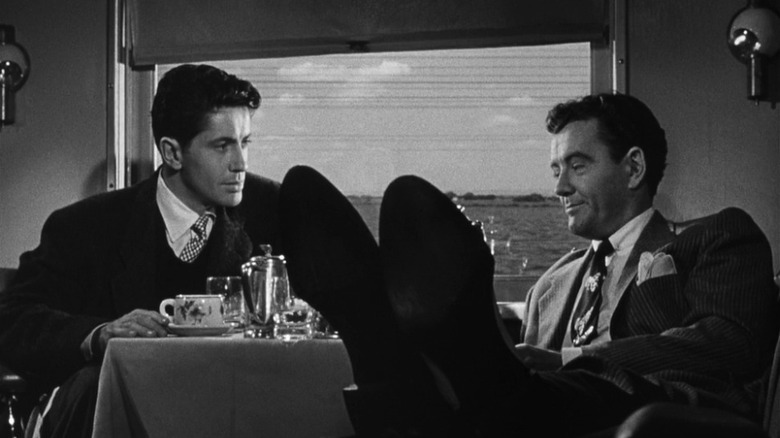 Guy and Bruno in Strangers on a Train