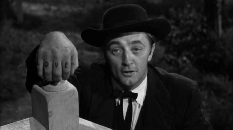 Robert Mitchum in The Night of the Hunter