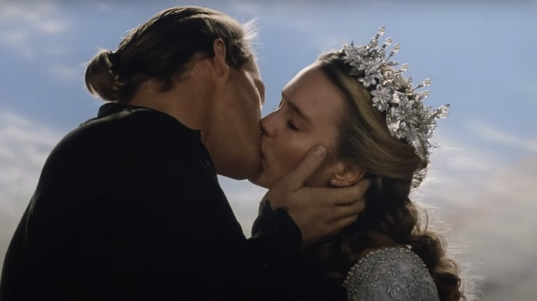 Westley and Princess Buttercup kissing