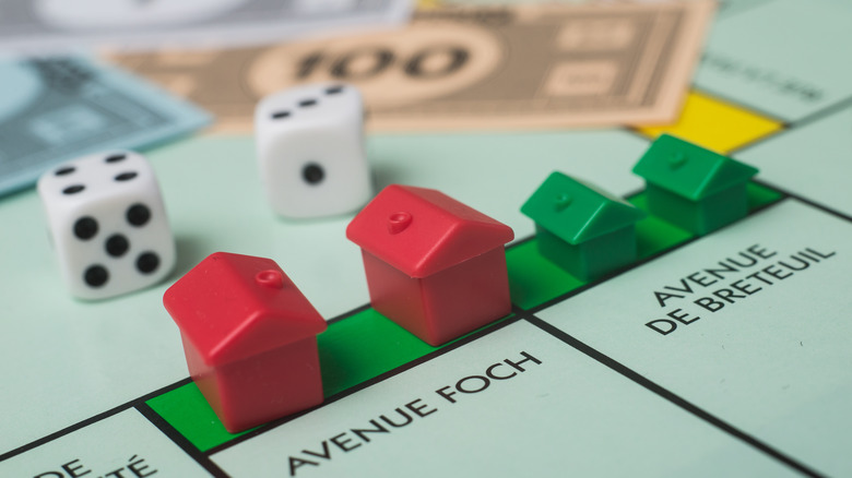 The board in traditional Monopoly