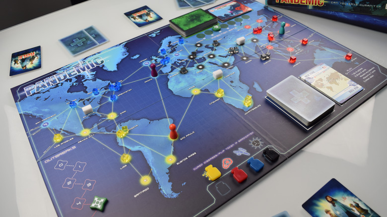 The Pandemic board all ready to go