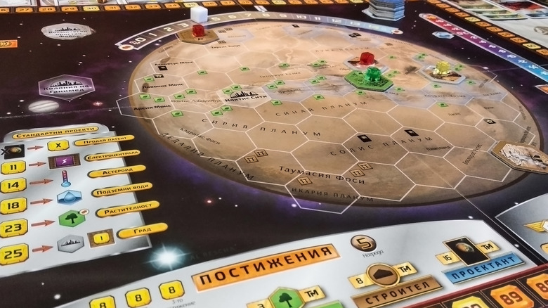 Terraforming Mars game in progress