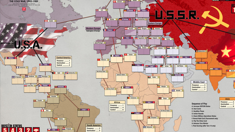 Twilight Struggle board game play surface