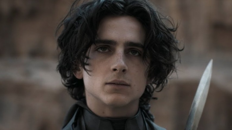 Timothée Chalamet looks forlorn as Paul Atreides in Dune