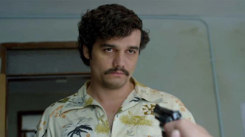 Wagner Moura frowning