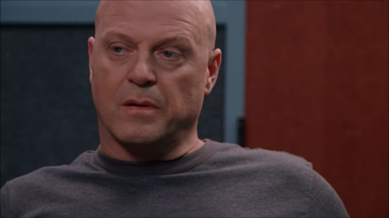 michael chiklis looks to his right