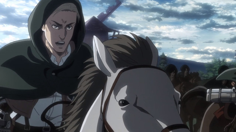 Erwin Smith riding on horseback