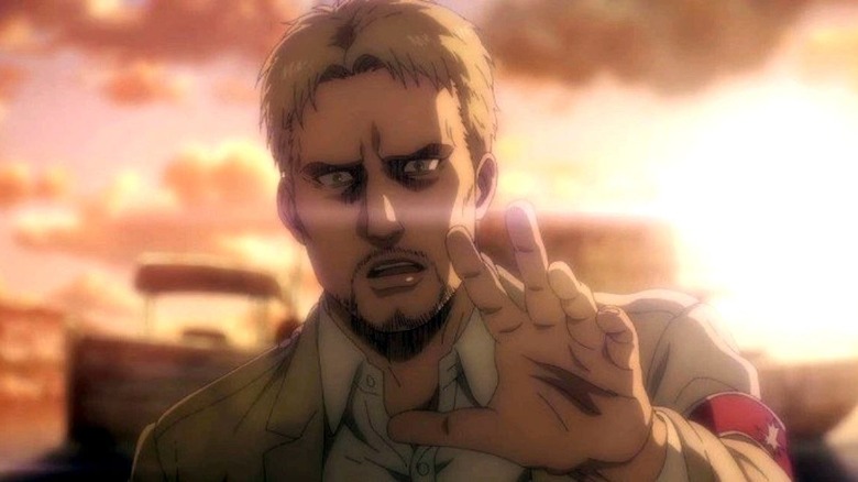 Reiner Braun holding out his hand