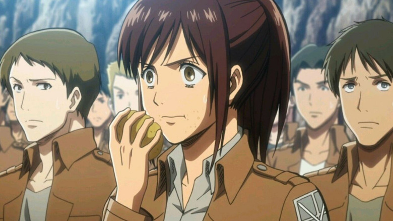 Sasha Blouse eating