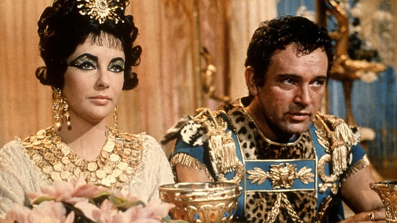 Marc Antony and Cleopatra dining in opulence