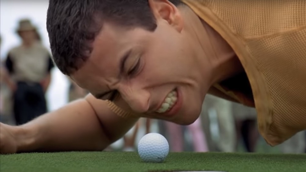 Happy Gilmore yelling at golf ball