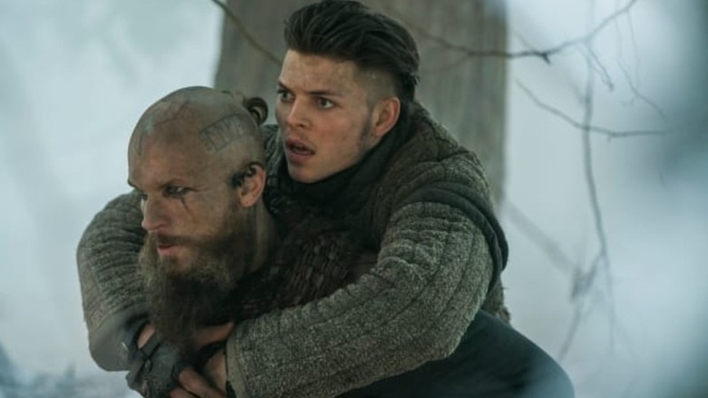 Floki helps Ivar get around.