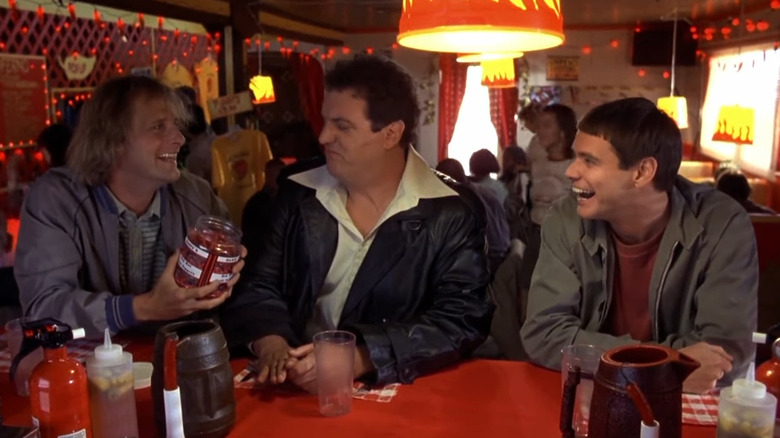 Harry and Lloyd laughing in Dumb and Dumber