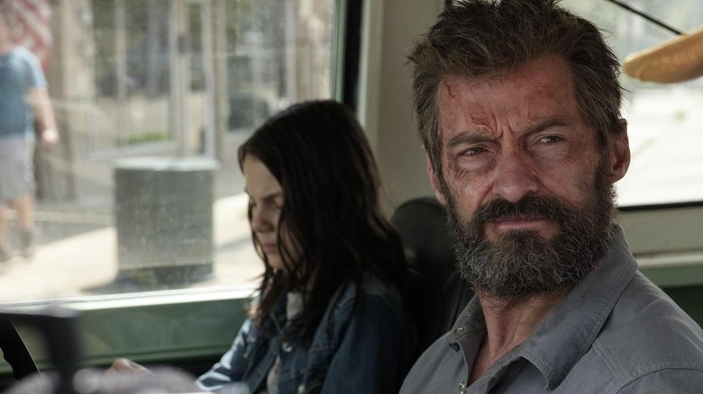 Dafne Keen and Hugh Jackman in "Logan"