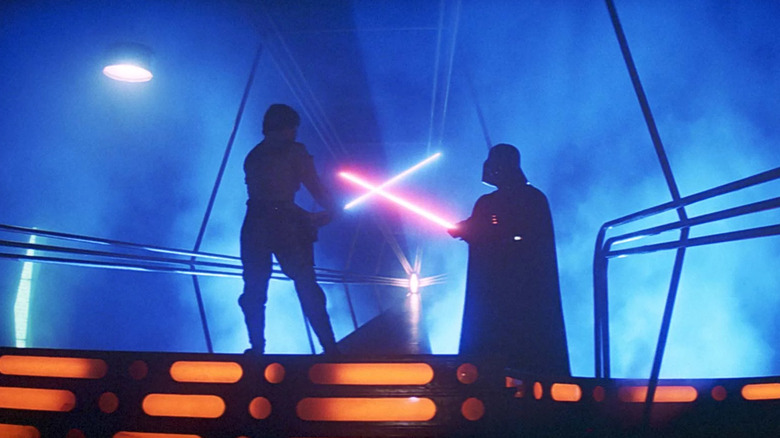 Luke Vader lightsaber fight