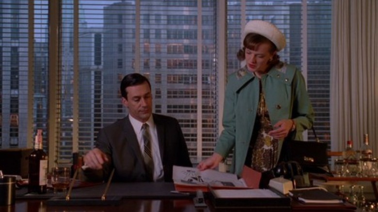 Don Draper sits from Mad Men