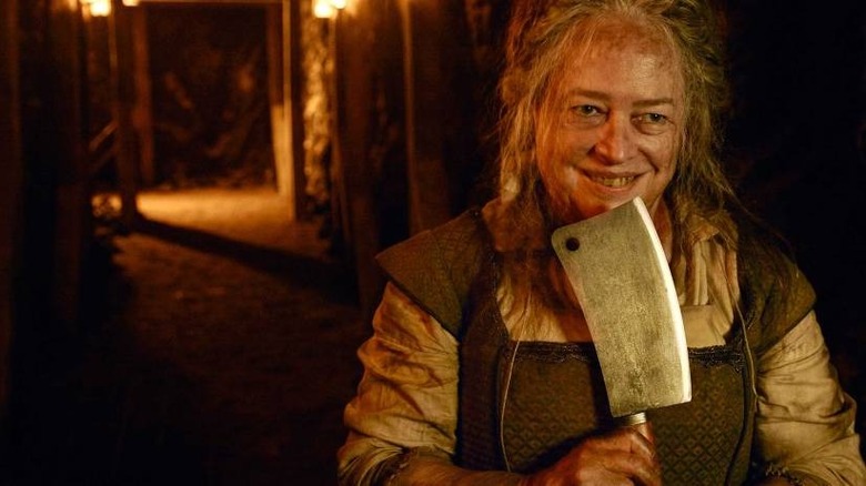 Kathy Bates Butcher meat cleaver