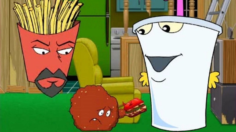 Frylock, Meetwad, and Master Shake in the kitchen