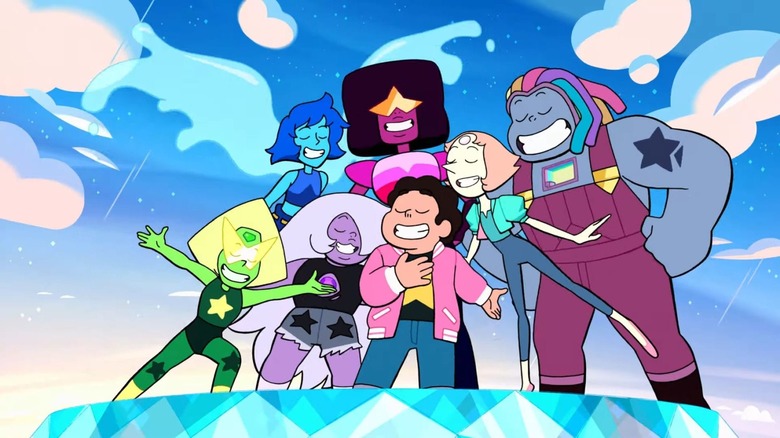 Steven Universe and the Crystal Gems singing