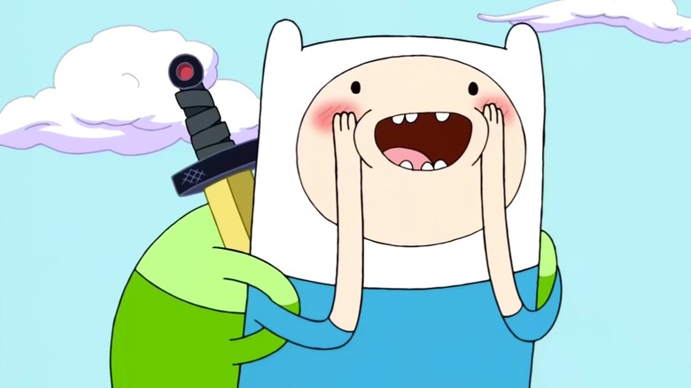 Finn smiling in Adventure Time