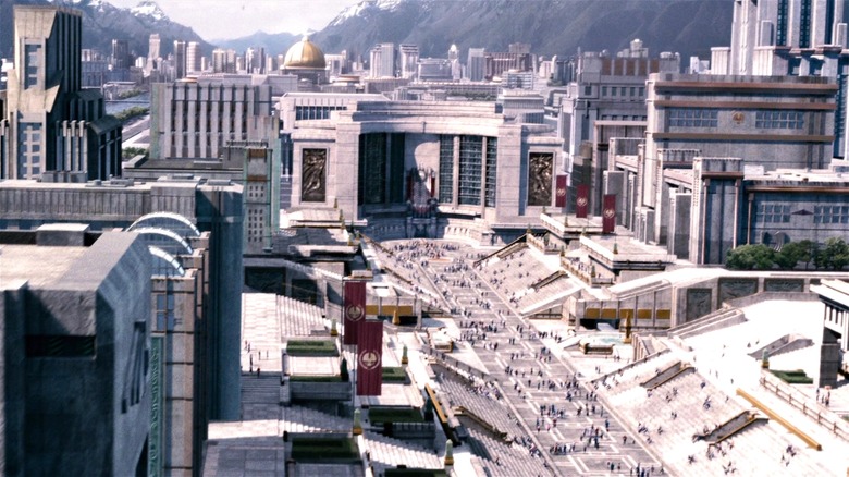 Aerial shot of the Capitol